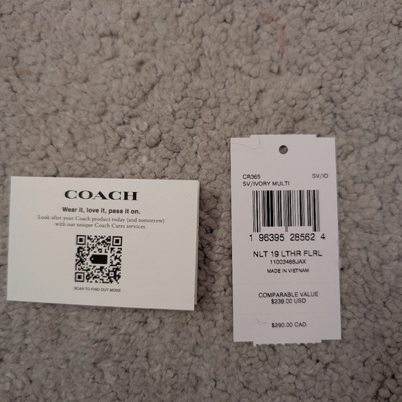 Coach Nolita 19 Floral Bag with Matching Scarf and Frog Prince Keychain - Picture 11 of 11